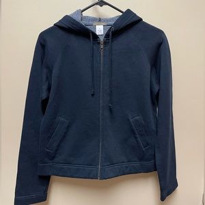 Black Crop Hoodie